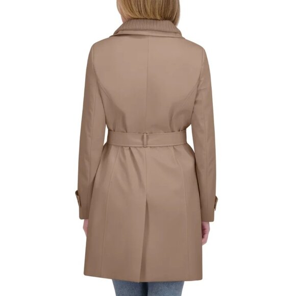 Halston Women's Belted Trench Coat - Picture 6 of 11